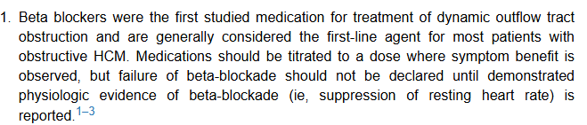 plainyogurt21's tweet image. $CYTK $BMY
Full MAPLE-HCM results will be presented August 30 at ESC (already hit primary). Key Catalyst imo
1L treatment for HCM is beta blockers. Significant % patients are well controlled. Mavacamten (Camzyos) is second line in guidelines and requires beta blocker step…