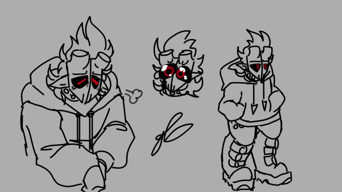 Smiley_quin's tweet image. Sad Cain doodles