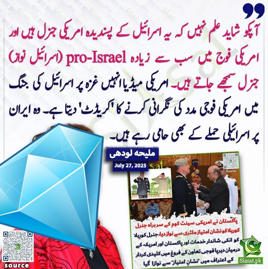 ملیحہ لودھی پر منظم حملے کی وجہ سمجھ میں آتی ہے ۔