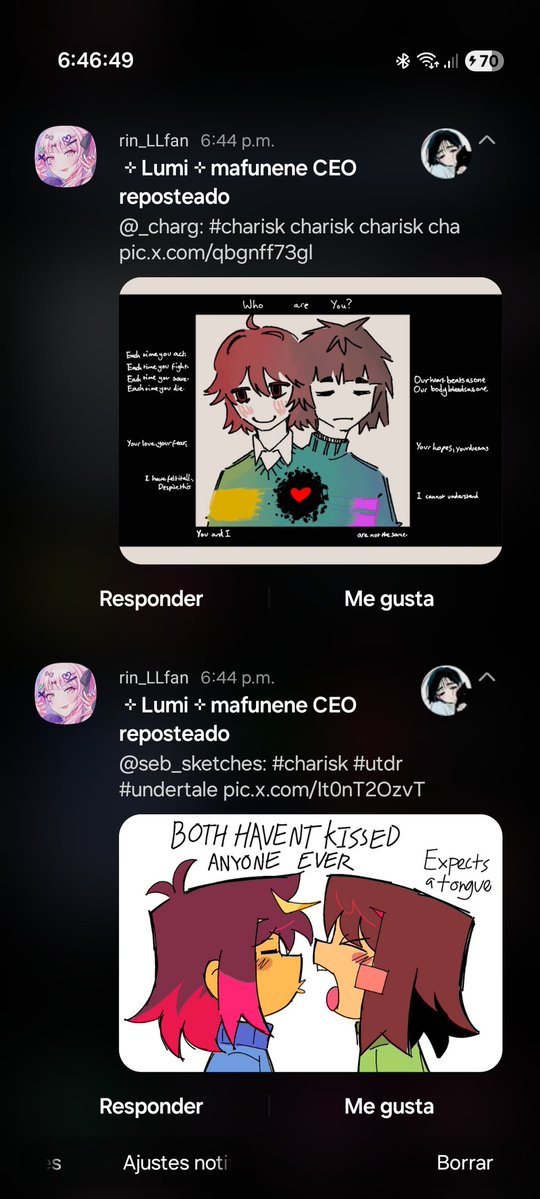 rin_LLfan's tweet image. Average undertale/deltarune fan (based)