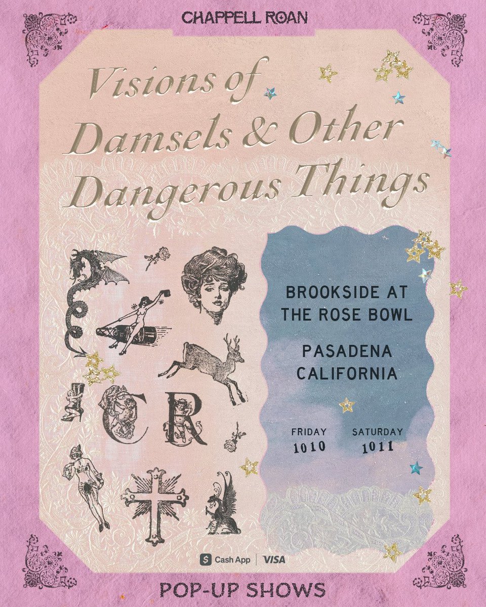 goldenvoice's tweet image. last chance to register now through Fair AXS for a chance to buy tickets to see @ChappellRoan’s Visions of Damsels &amp;amp; Other Dangerous Things Pop-Up Shows at Brookside at the Rose Bowl on Fri, 10.10 + Sat, 10.11 ♡ registration ends tonight at 8:59pm PT

chappellroanpasadena.com