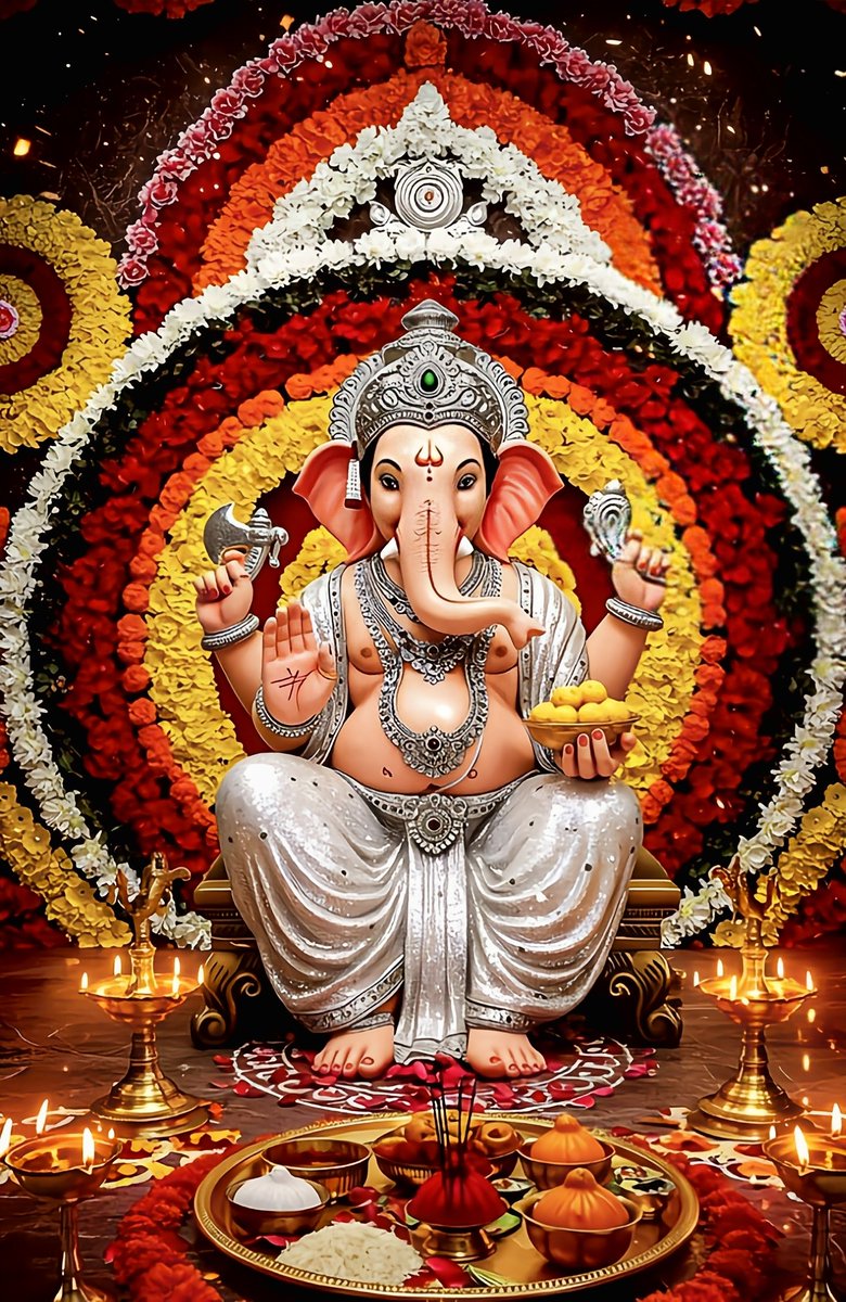 श्री गणेश के चरणों में है सुख का सार.उनकी
भक्ति से होता हर कार्य साकार जय गणपति!