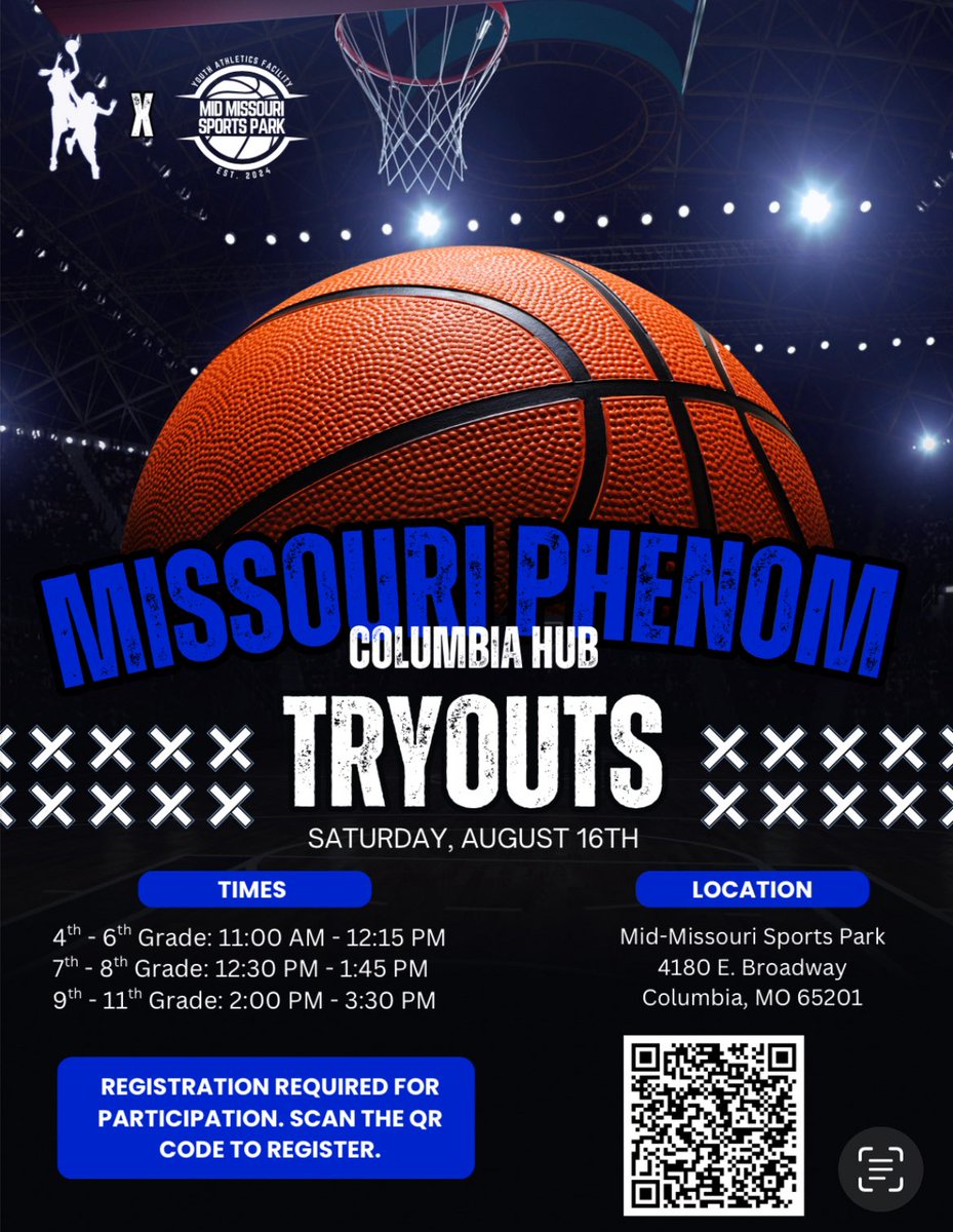 KuClark3's tweet image. Use the QR code to get registered! @MissouriPhenom #family #culture