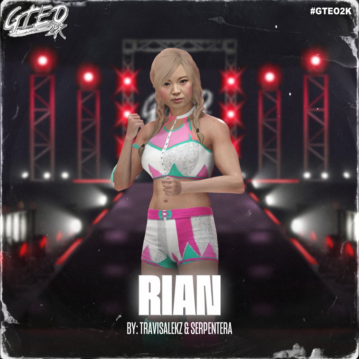 travisalekz's tweet image. Just uploaded my version of #stardom's Rian for #WWE2K25 as part of the @GTEO2K project.
Moveset is by Serpentera
Upload card by @PAC_Creates and @henry_finch
Tags are travisa, gteo2kstardom