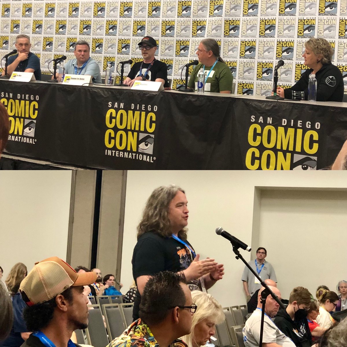 CollisionForceX's tweet image. 🔥 FIGHTING FOR THE FRANCHISE 🔥 

COLLISION FORCE co-creator, Jarrod Burris asking a question to crowdfunding gurus during a panel at comic con about the best way forward.

@WeAreZoop has a lot of answers.

#WeAreZoop #SDCC2025