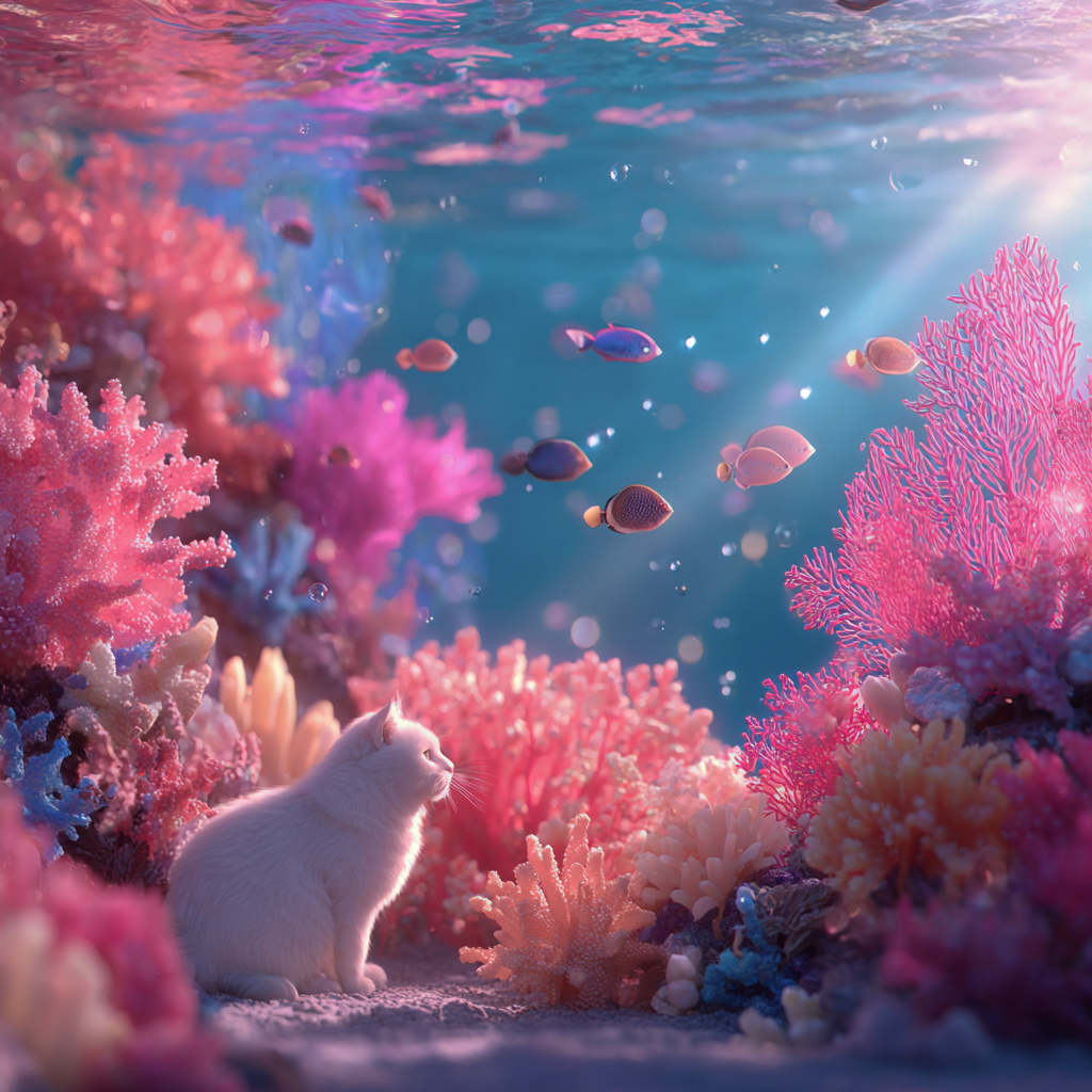 masako_3d's tweet image. I asked for magic. MJ gave me an underwater cat.
魔法を頼んだら、MJは海底の猫をくれた。
#midjourney #AIart #猫 #Cat