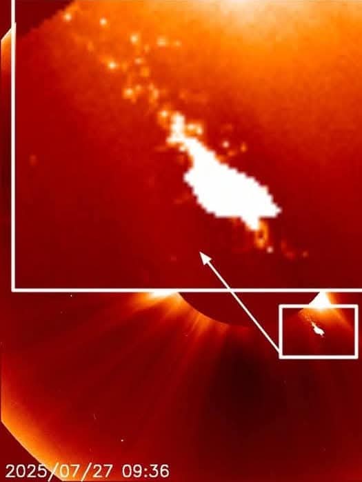 hermesisos's tweet image. 27 Temmuz 2025 🌏
Planet X  ☄️ Nibiru Complex 
SOHO LASCO C2 🛰 

#nibiru
#planetx
#hercólubus 
#bluekachina 
#quetzalcoatl 
#marduk 
#pelin 
#rednemesis 
#tarık
