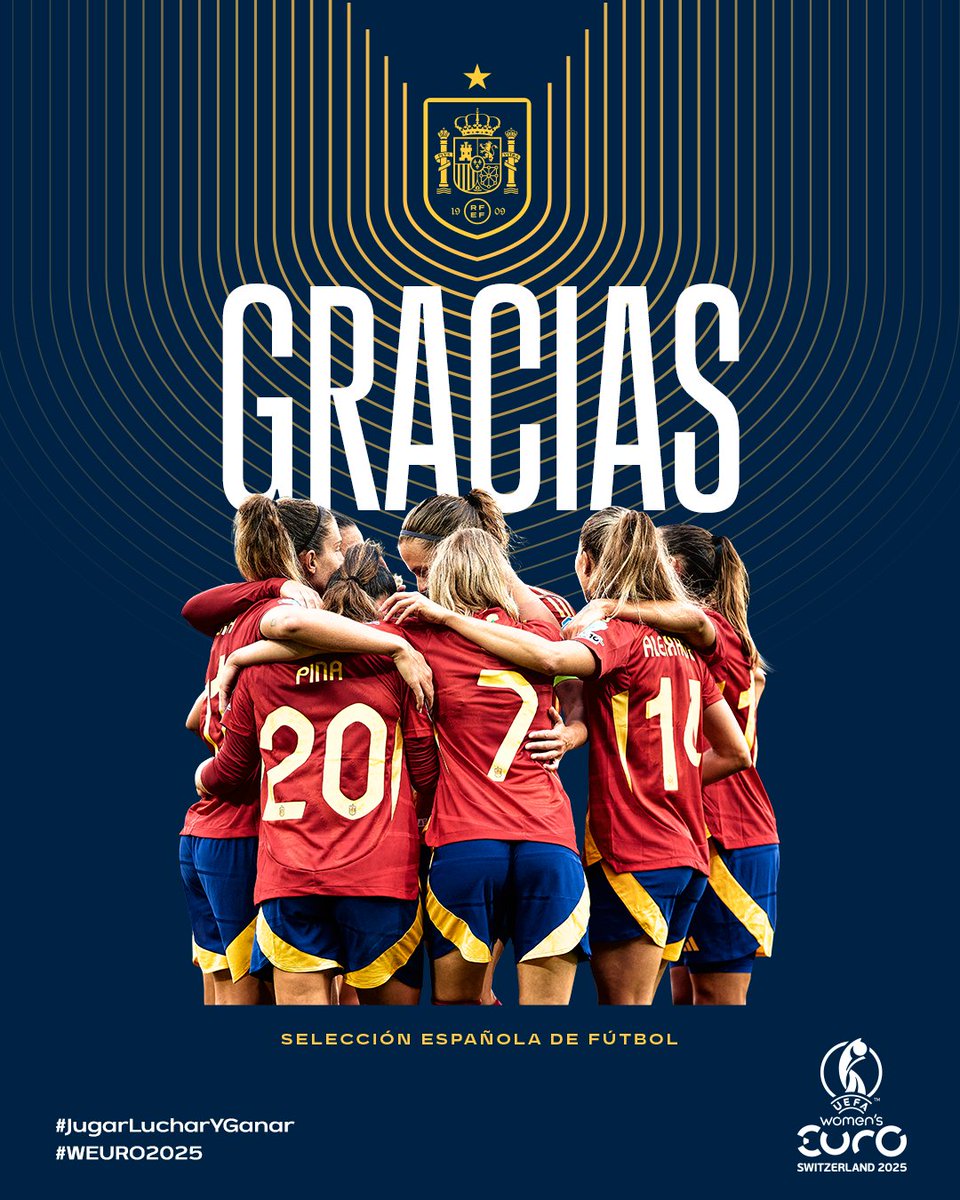 Subcampeonas de Europa ¡¡¡Grandes!!! Qué orgullo. Qué bonito es veros jugar y escuchar la madurez de vuestras reflexiones tras el partido. Sois el faro de niñas que aman el deporte y que sueñan con ser futbolistas. Pese a quien pese, sois un ejemplo, el camino a seguir.