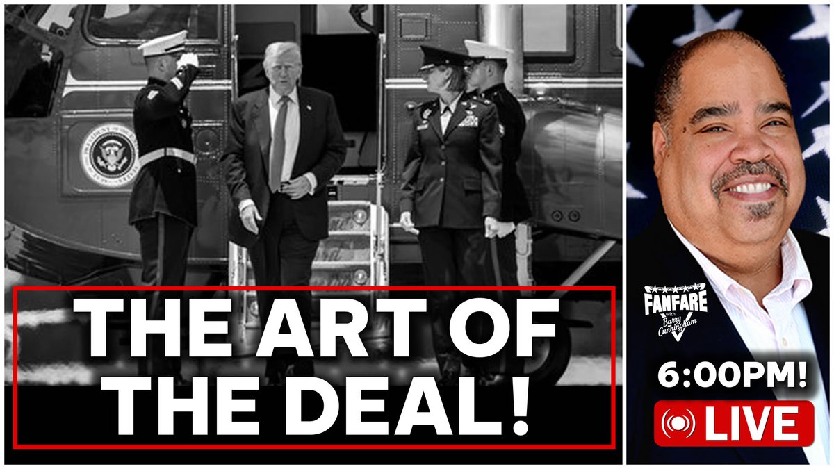 barrycunningham's tweet image. JOIN ME LIVE AT 6:00PM!
PRESIDENT TRUMP IS SAVING AMERICA ONE DEAL AT A TIME! UNBELIEVABLE!
ON YOUTUBE AT: youtube.com/live/RJA01pSPL…
ALSO ON X AND RUMBLE!