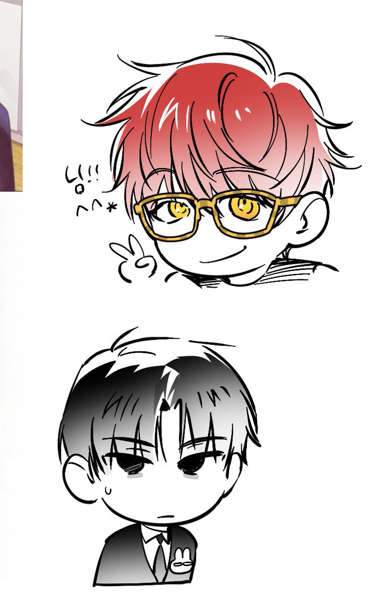 We__YO's tweet image. 친구가 솔음이 그려달라길래 그림
요새 수메 재밌게 하는중 ㅎㅎ 세븐 귀야움 
역시 난 뻘겅이들이 좋나봄..