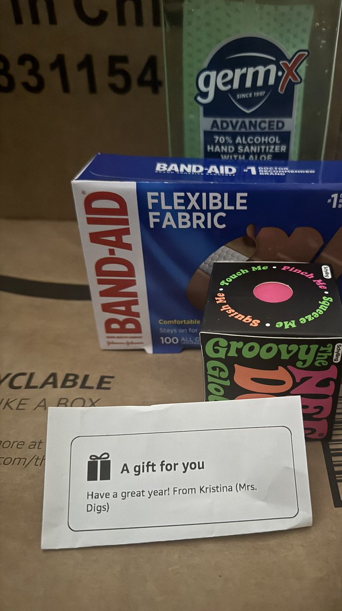 MsDixon7th's tweet image. My kids are over here making me look like a jerk! 😅 My daughter brought in packages last night and didn’t tell me. I walked past them TWICE today before I finally noticed! 😂 Thank you so so much @DiggerKPs139 @MrDisturbed13 and an anonymous teacher gifter! This finished…