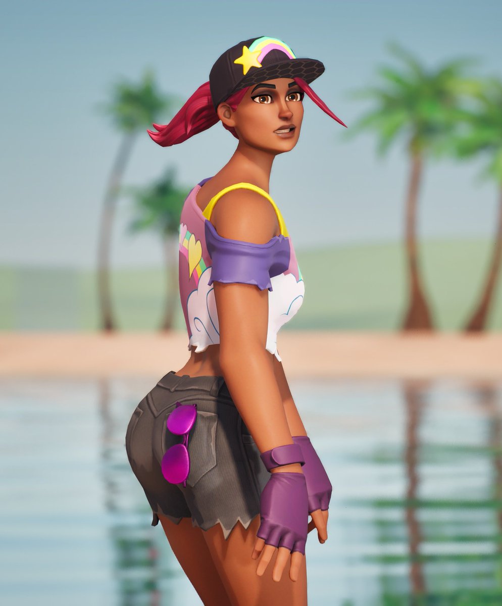 TemptedByHaze's tweet image. Beach Bomber says summer ain't over yet 🌞🏖🌴
#Fortnite #Fortography #FortniteArt #FortniteSuper #BeachBomber