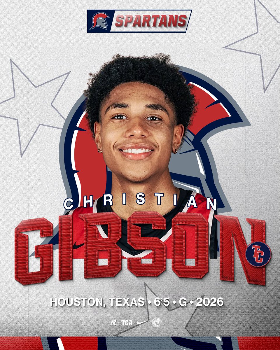 tcaspartanshoop's tweet image. We’re thrilled to welcome 2026 standout Christian Gibson to the Spartan Family!
One of the most dynamic scorers in the country, Christian enters as the composite #55 player in the class of 2026 after averaging over 20 PPG on the Nike EYBL circuit this summer.
#SpartanStandard