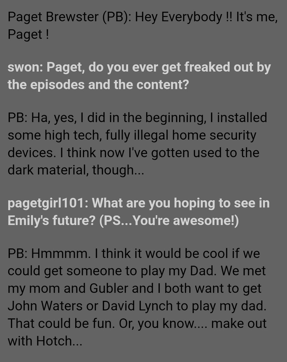 she wanted hotchniss to happen just as much as we did