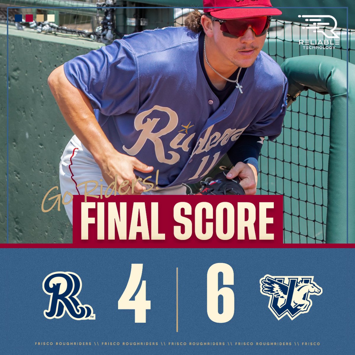 RidersBaseball's tweet image. Riders back home on Tuesday!
@ReliableTSI | #LetsRide