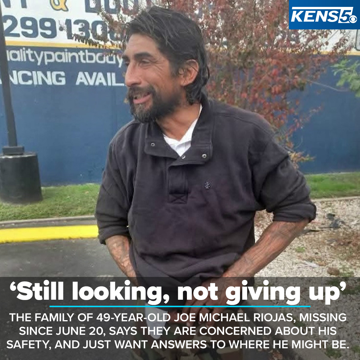 KENS5's tweet image. HAVE YOU SEEN HIM?🚨
Anna Flores, Riojas' sister, says her brother went missing the weekend of June 20.
MORE: kens5.com/article/life/f…