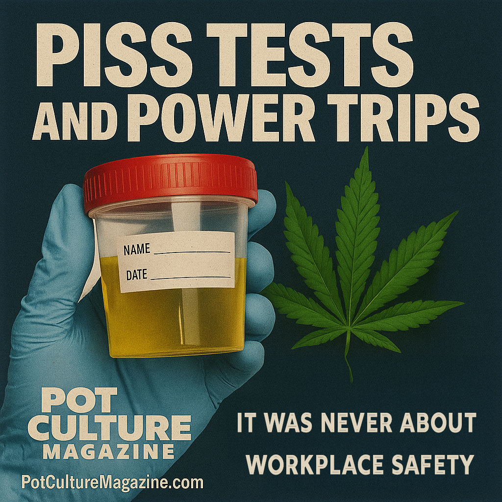 PotCultureMag's tweet image. #SecondSesh: Piss Tests and Power Trips (7/1/25)
Drug tests are holdovers from the War on Drugs, punishing cannabis users for being detectable, not dangerous. “Clean” and “dirty” aren’t science—they’re control.
wp.me/pflf86-2mW
#PotCultureMagazine #WeedRights #DrugTesting
