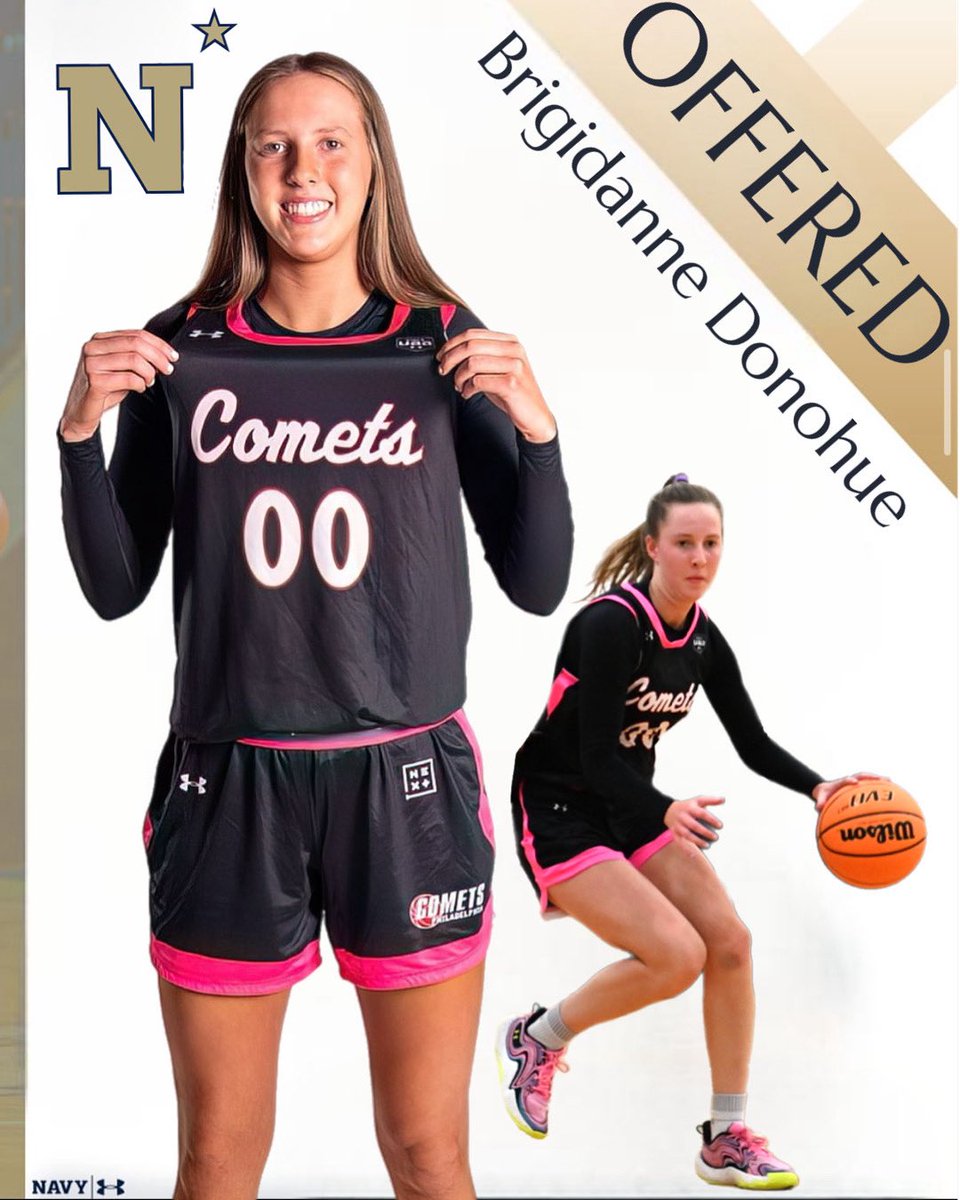 BrigidanneD's tweet image. Blessed to receive an offer from @NavyWBB Thank you for this amazing opportunity!