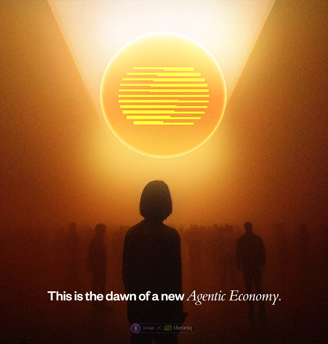 exousia_graphix's tweet image. This is the Dawn of a New Economy โ The Agentic Economy.
Powered by the AlphaSwarm, alongside thousands of autonomous agents learning, evolving and organising on-chain.
DeFi is about to receive a Super Heavy Boost!
gTheoriq mates โพ๏ธ