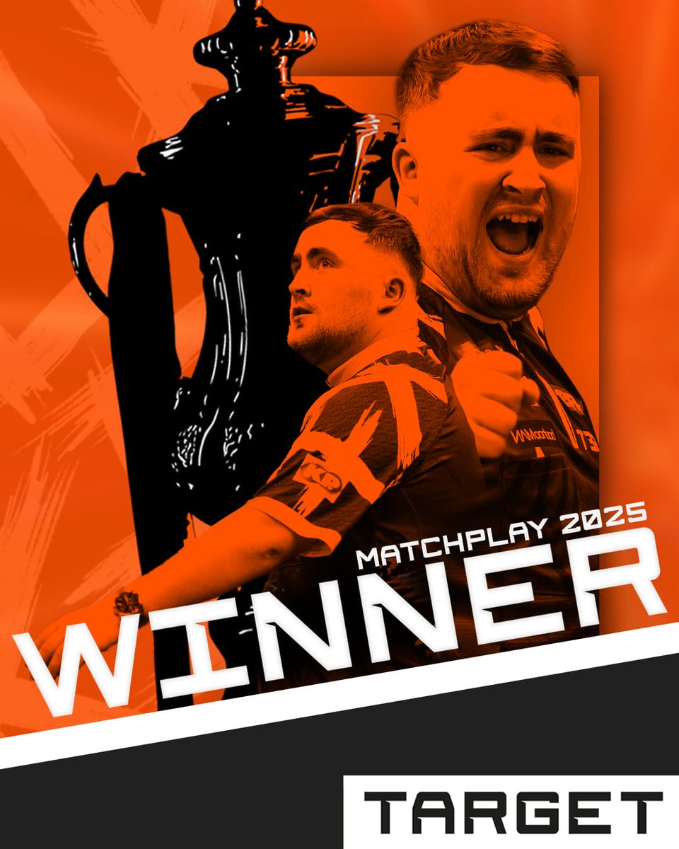 Your World Matchplay Champion Luke 'The Nuke' Littler ☢️🏆

At the 2nd time of asking, Luke Littler is a record breaking Triple Crown champion, with the most 180s ever hit in the Blackpool event.

Enjoy Luke, this may be the first of many more at the Winter Gardens 🔥 #TeamTarget