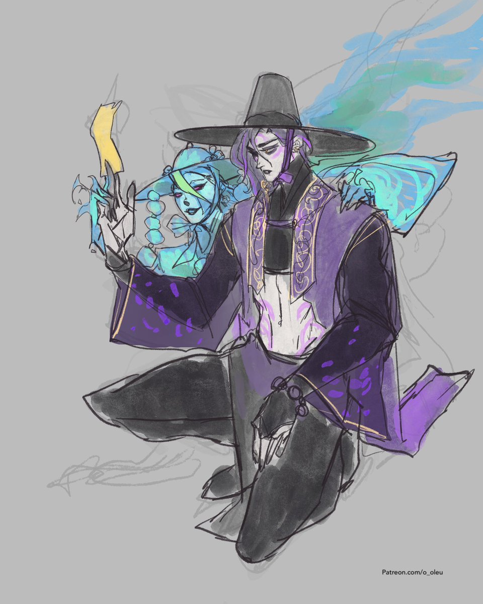 o_oleu's tweet image. Still playing around with the idea of Fiend Queller Aphelios