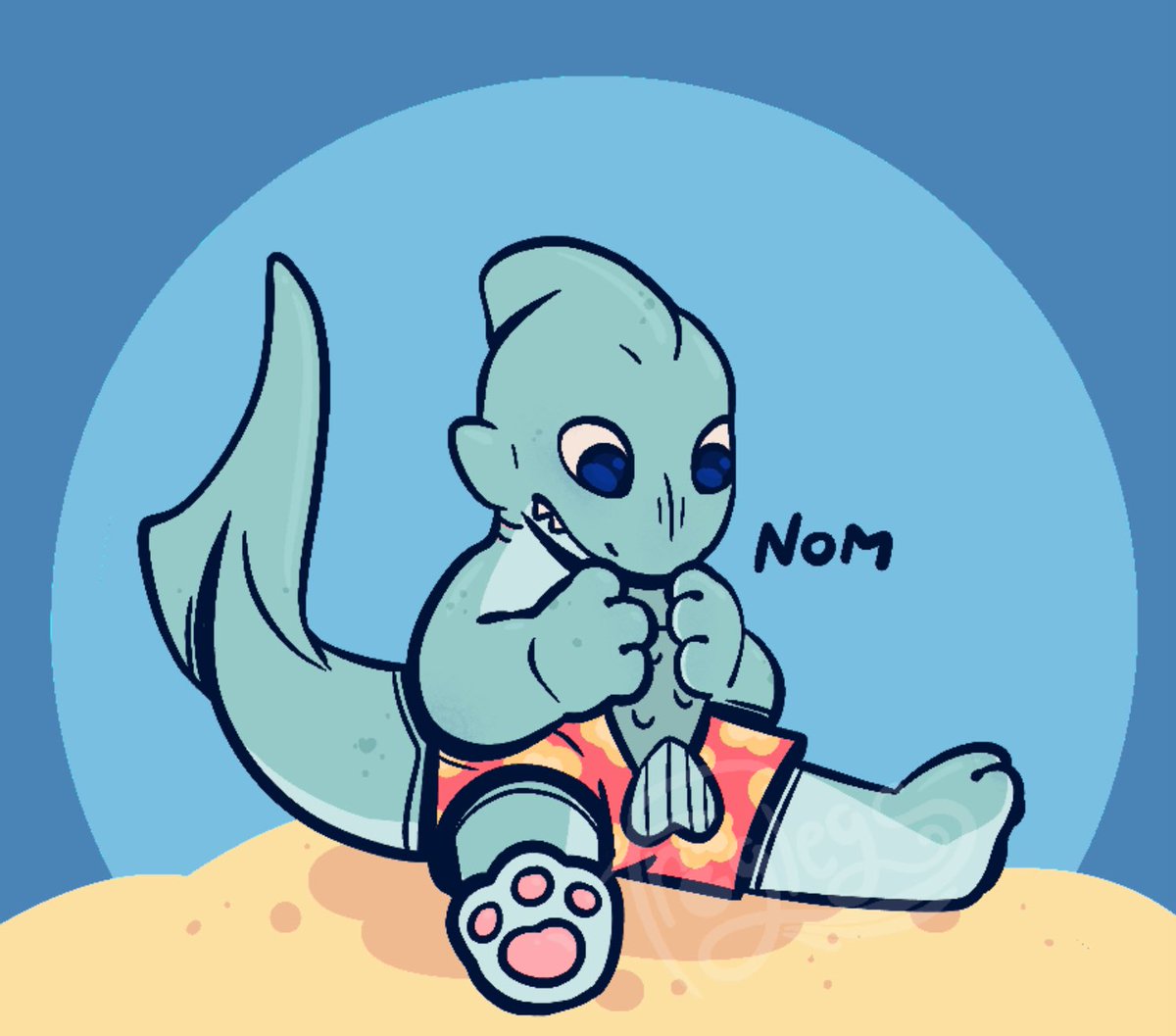 MFroglegs's tweet image. Shonk. 
.
#furryartwork #shark