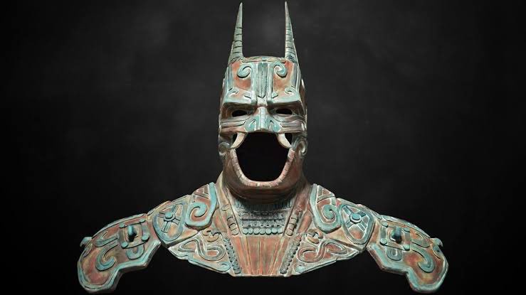 Cuauhtemoc_1521's tweet photo. Camazotz, El Batman Maya - En 2014, Warner Bros. convocó a 30 artistas para reinterpretar a Batman con motivo de su 75.º aniversario. Uno de los que aceptó el encargo fue Christian Pacheco, propietario de la firma de diseño Kimbal, con sede en Yucatán, México. Este fue su diseño. https://t.co/x36NycJmGU