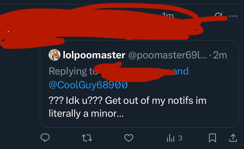 poomaster69lol's tweet image. Am i too woke or is this not weird to say to a minor..?