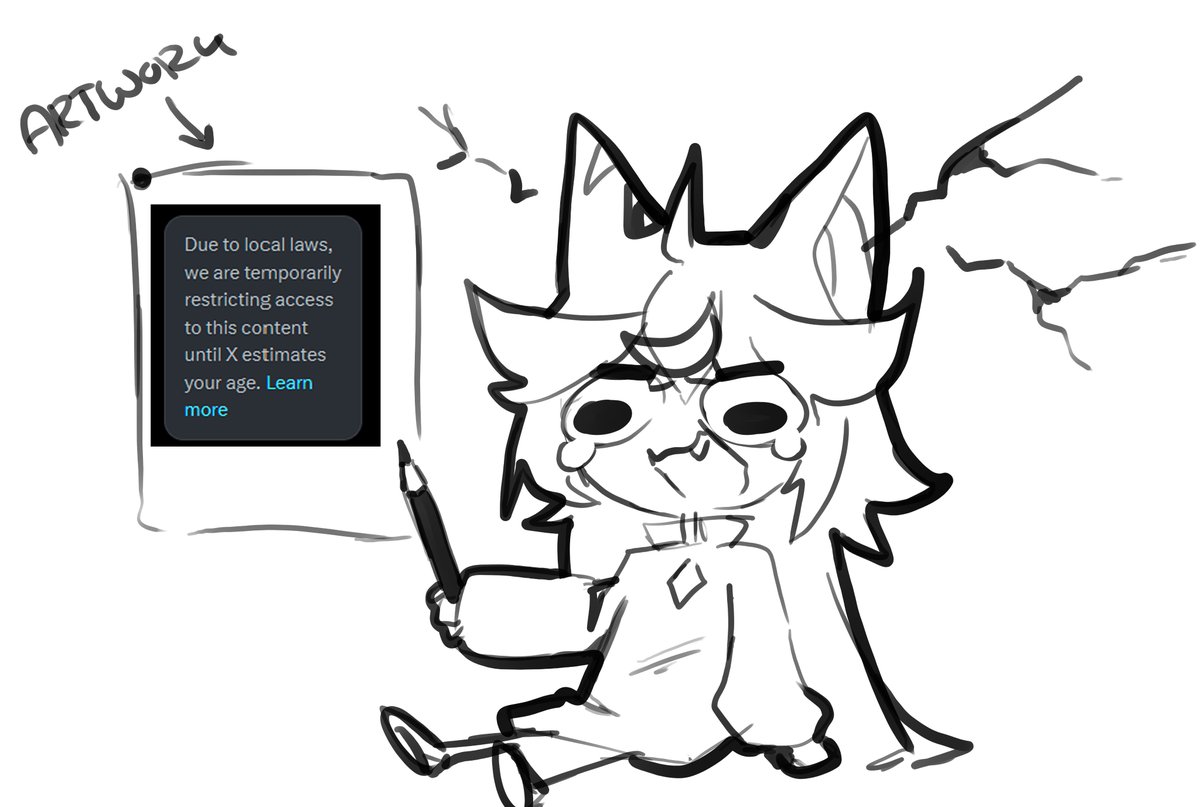GeechiisArtwork's tweet image. Do you see all my artworks or am i in the censorship hell?🤔
#artist #gervtuber
