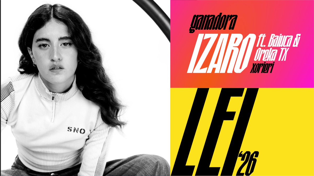 🟨 ¡IZARO ft. Baiuca y su tema en euskera 'Xorieri' ganan La Elección Interna 2026 de Eurovision-Spain!

🥈 BAJOCERO X - CATARATA
🥉 DULZARO (ft. Mondra) - Un Labradorito

¡Consulta todos los detalles y el ranking completo y comenta los resultados!

eurovision-spain.com/gana-la-elecci…
#LEI26