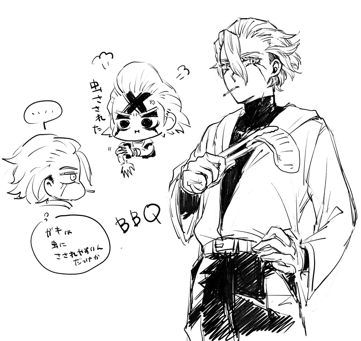 nnnn5g's tweet image. BBQスゼ。そういえば描いてなかったなて
