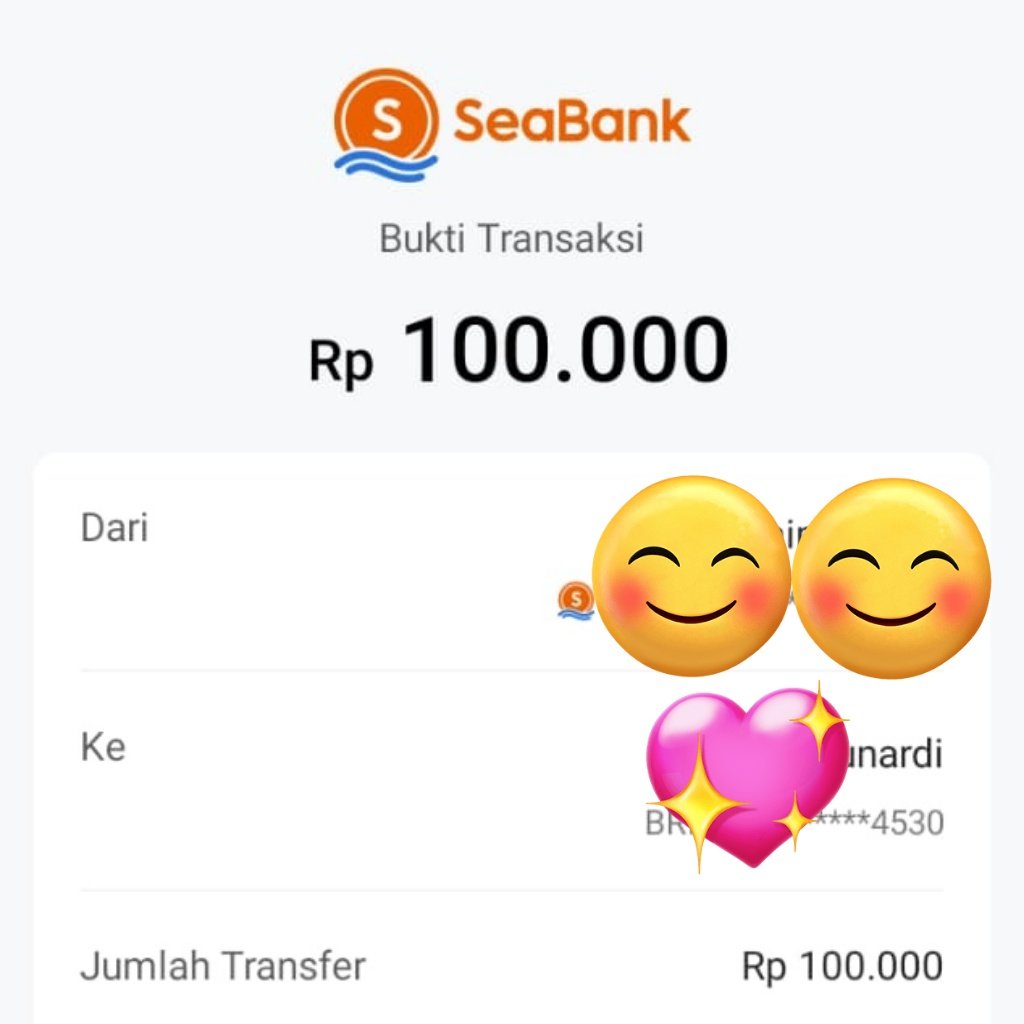 Nardie (@nardie_bonek) on Twitter photo Terima kasih banyak mas bro <a href="/inijoejoe/">๐ฆ๐ซ๐ฆ ๐๐จ๐!</a>
dan staff admin. Alhamdulilah sudah masuk uangnya. Sudah sy cek di atm sudah masuk uangnya. Mohon maaf sy tdk bs screen shoot krn sy tdk punya mbanking. Sekali lagi sy ucapkan banyak2 terima kasih. ๐๐ Terima kasih banyak mas bro <a href="/inijoejoe/">๐ฆ๐ซ๐ฆ ๐๐จ๐!</a>
dan staff admin. Alhamdulilah sudah masuk uangnya. Sudah sy cek di atm sudah masuk uangnya. Mohon maaf sy tdk bs screen shoot krn sy tdk punya mbanking. Sekali lagi sy ucapkan banyak2 terima kasih. ๐๐