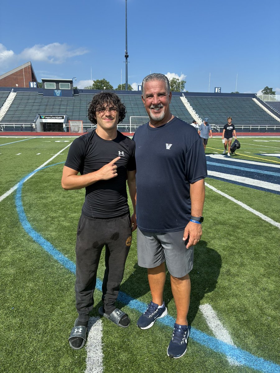 Thank you for the opportunity to participate in camp today!  It was great meeting you!  <a href="/NovaAthletics/">Villanova Athletics</a> <a href="/NovaFootball/">Villanova Football</a> <a href="/coachferranteVU/">Mark Ferrante</a> <a href="/bretcooperfoot1/">Bret Cooper</a>