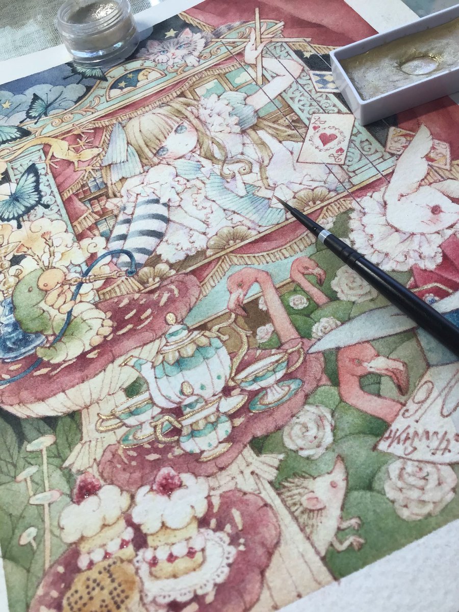 chihiro_apricot's tweet image. そして、この子たちも完成✩.*˚
9月の画像提出に間に合うε-(´∀`; )
8月から忙しくなりそうだから前倒しでコツコツ頑張っていたのです(๑•̀ㅂ•́)و✧
展示は10月、東京と大阪の2箇所巡回します✩.*˚みなさん観にいらしてくださいね('*'v)✩.*˚