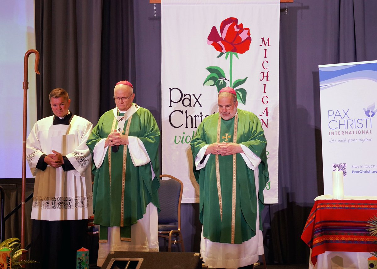 DetArchbishop's tweet image. "Blessed are the peacemakers."
What a joy to celebrate Mass today with the Pax Christi community, whose work for nonviolence brings the Beatitudes to life. May this gathering bear healing fruit in our broken world.