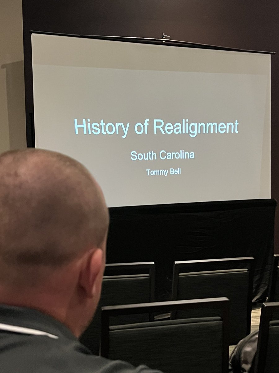 Great session by Tommy Bell of <a href="/TLHanna_Sports/">T.L. Hanna Athletics</a> on <a href="/SCHSL/">SCHSL</a> Realignment today at the SCACA All Sports Clinic in Greenville.