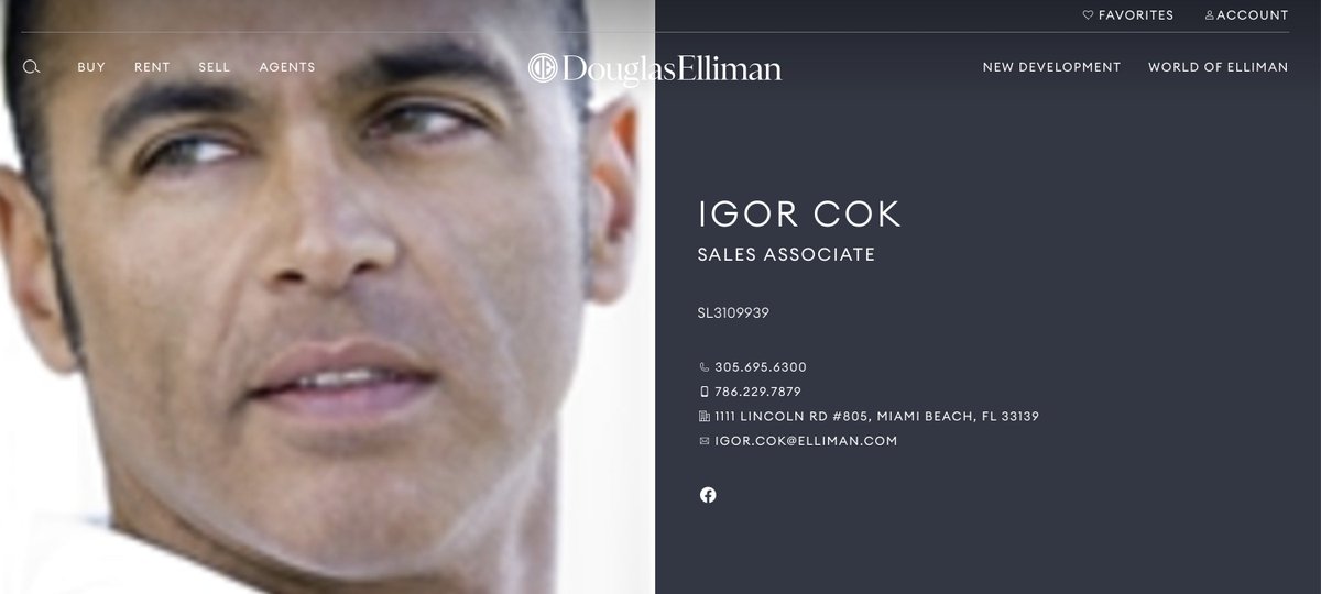 StopAntisemitism (@stopantisemites) on Twitter photo Miami Beach <a href="/DouglasElliman/">Douglas Elliman</a> realtor Igor Cok spreads vile antisemitism online:
- claims Israel did 9/11
- calls Zionists Nazis
- accuses Jews of stealing Palestinian organs.
Imagine being a Jewish client stuck in a home with him. Miami Beach <a href="/DouglasElliman/">Douglas Elliman</a> realtor Igor Cok spreads vile antisemitism online:
- claims Israel did 9/11
- calls Zionists Nazis
- accuses Jews of stealing Palestinian organs.
Imagine being a Jewish client stuck in a home with him.