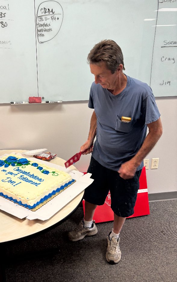 LaveryChevy's tweet photo. Happy retirement to Don Burchette in the Collison Center!! https://t.co/qC1Ziiuhgf