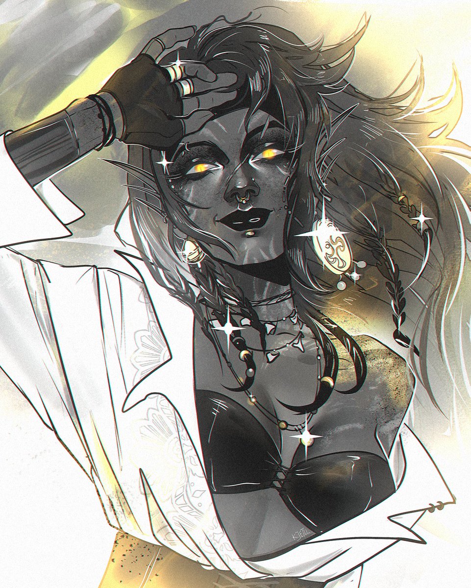kjetll_art's tweet image. — attack on @hotarushka  
Dara Maiwe 💛  

#artfight2025