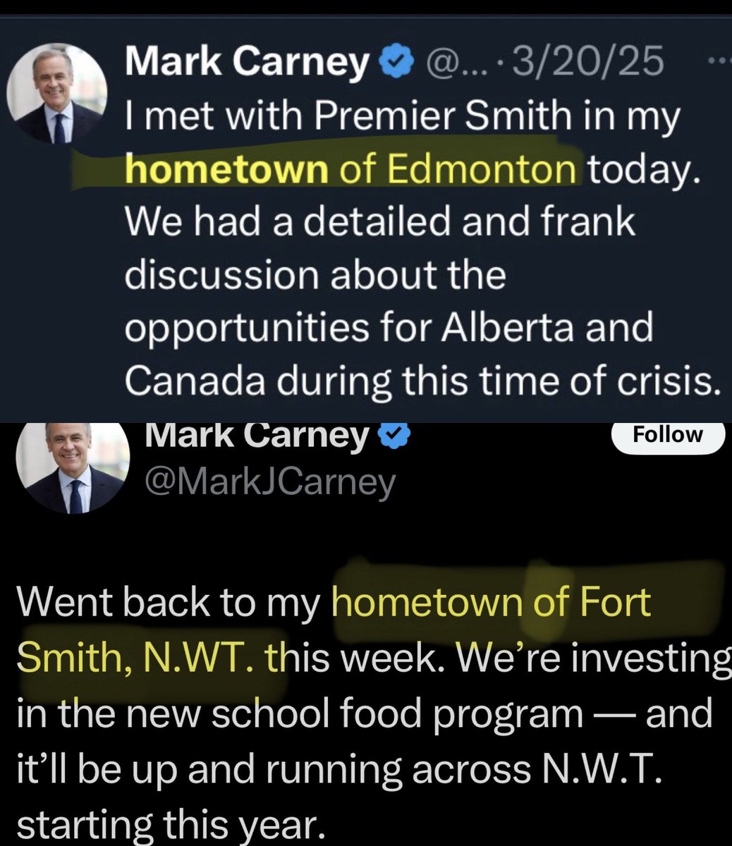 Mark Carney doesn’t even know where his Hometown is 😂 😂