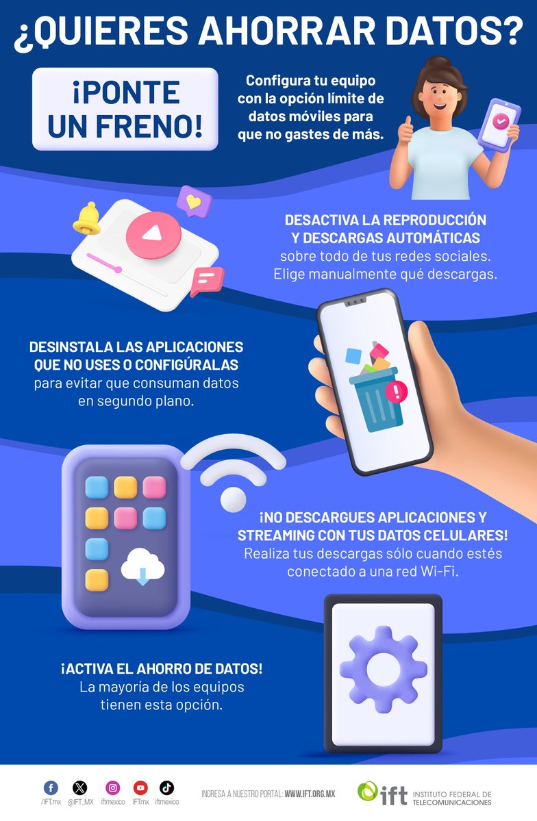 IFT_MX's tweet image. ¿Te gusta navegar en internet para disfrutar de contenidos únicos? 🤔
¡Esta información es para ti 🤩 👇
