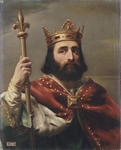 FranckAbed's tweet image. Le 28 juillet 754, un événement majeur scelle une alliance durable entre la Papauté et la monarchie franque : le sacre de Pépin le Bref par le Pape Étienne II à Saint-Denis. 

Ce couronnement, inédit par la présence du Pape en personne, confère une dimension sacrée et divine au…
