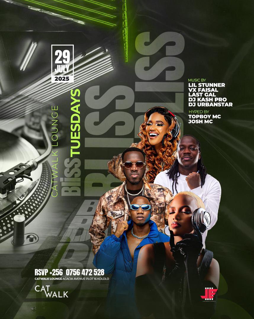 CatwalkKla's tweet image. Bliss Tuesday it’s the party movement stay on the main with @sheilahgashumba @the_lastgal @djvxfaisal @urbanstar. @iamkashpro @topboymcofficiall @hype_cartel1 hosted by @lustrous_events_