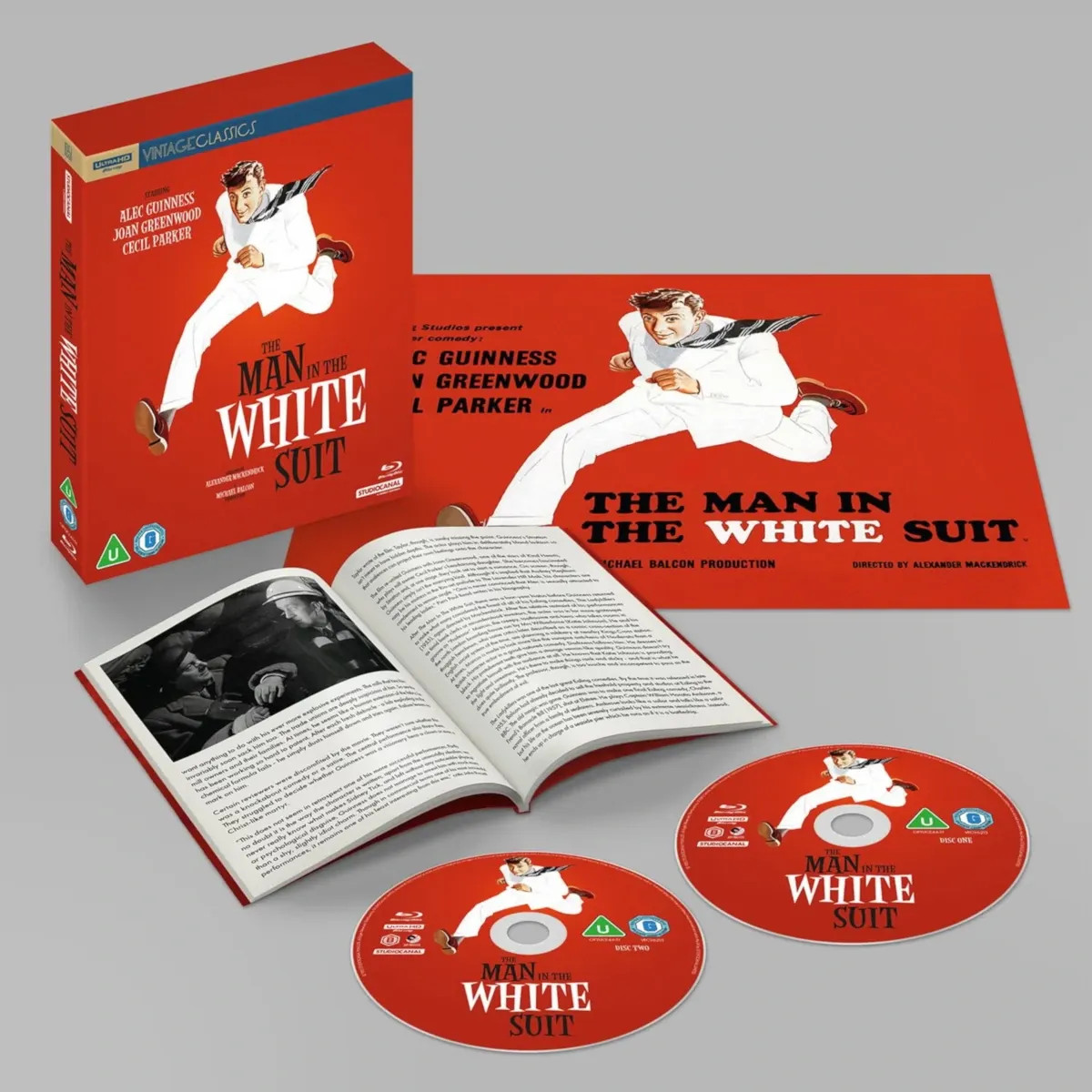 mightychroma's tweet image. 🎬 StudioCanal releases "The Man in the White Suit" on 4K Blu-ray Sep 15! ✨
The 1951 Ealing comedy starring Alec Guinness features a new 4K restoration & HDR10
Plus extras like a featurette, doc, short film, poster, & a booklet!
Preorder!
bit.ly/3U1UI8H…