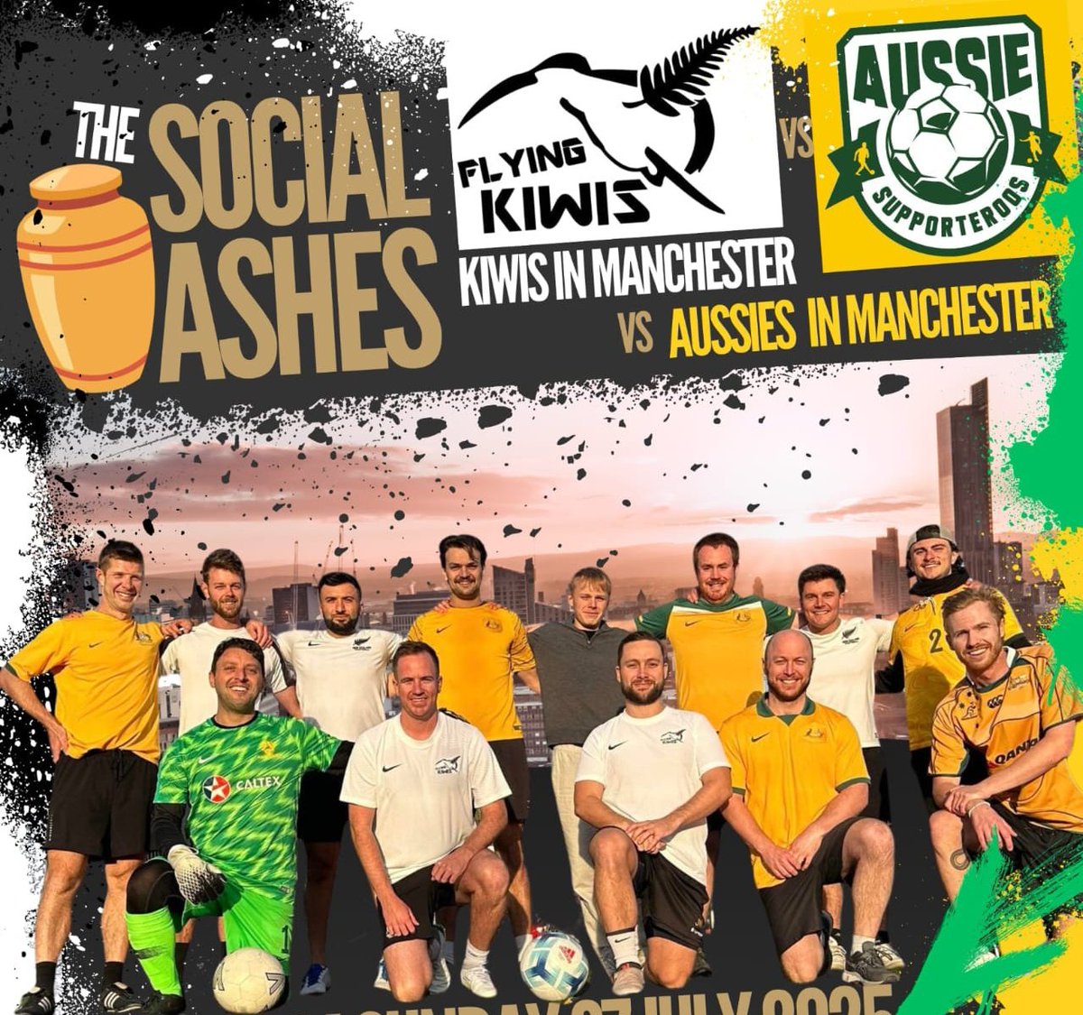Meanwhile in Manchester. New Zealand Flying Kiwis 5-4 Aussie Supporteroos.

Golden Goal winner before MLS 90s penalties would have been needed.

Great game and day with the old foe 🤝