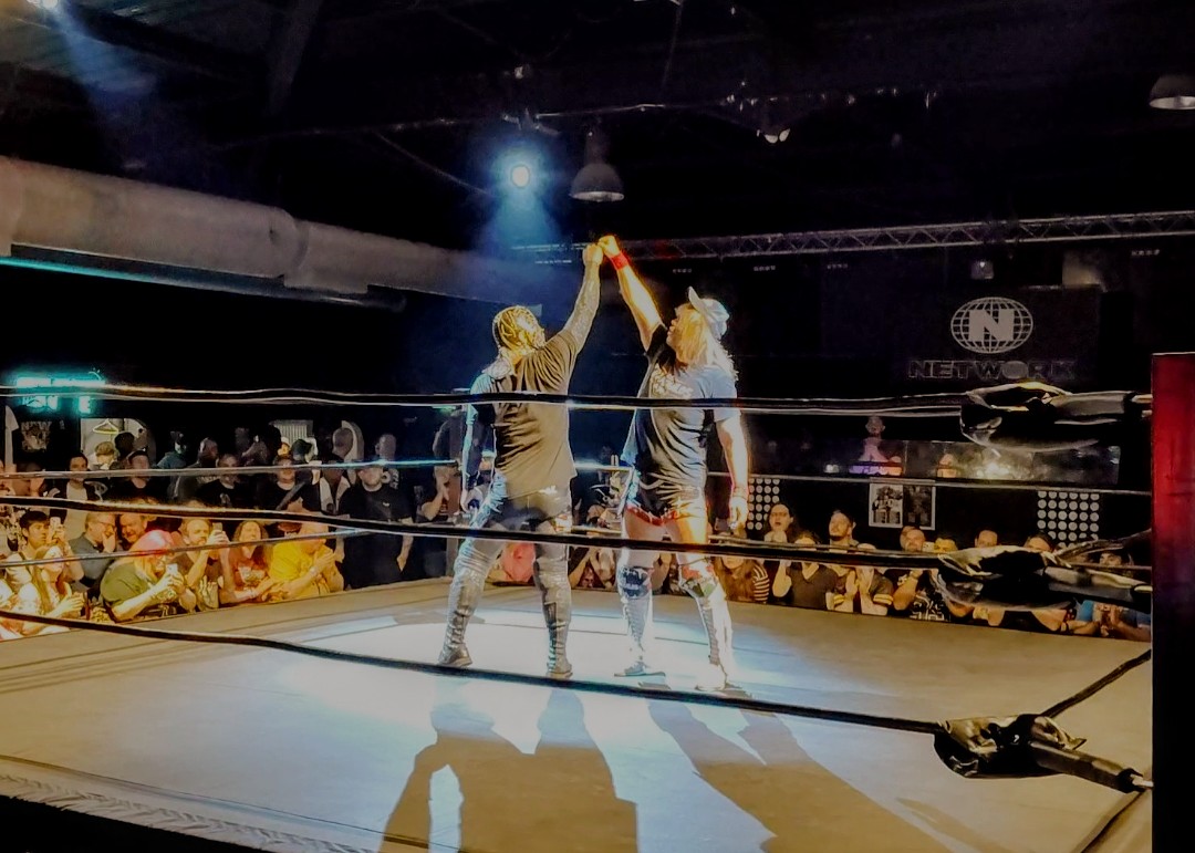ElPep23's tweet image. Los Tranquilos de Japon (Tetsuya Naito and BUSHI) defeated CPF (Lando and Black) in the Main Event of RevPro Live in Sheffield 2025!
@Jun_22_2025 ends their tour in England with 2 victories!
#内藤哲也 #BUSHI #LIJ #LTJ #RevPro
@s_d_naito @inc_kes @BUSHI_ENSERIO @RevProUK