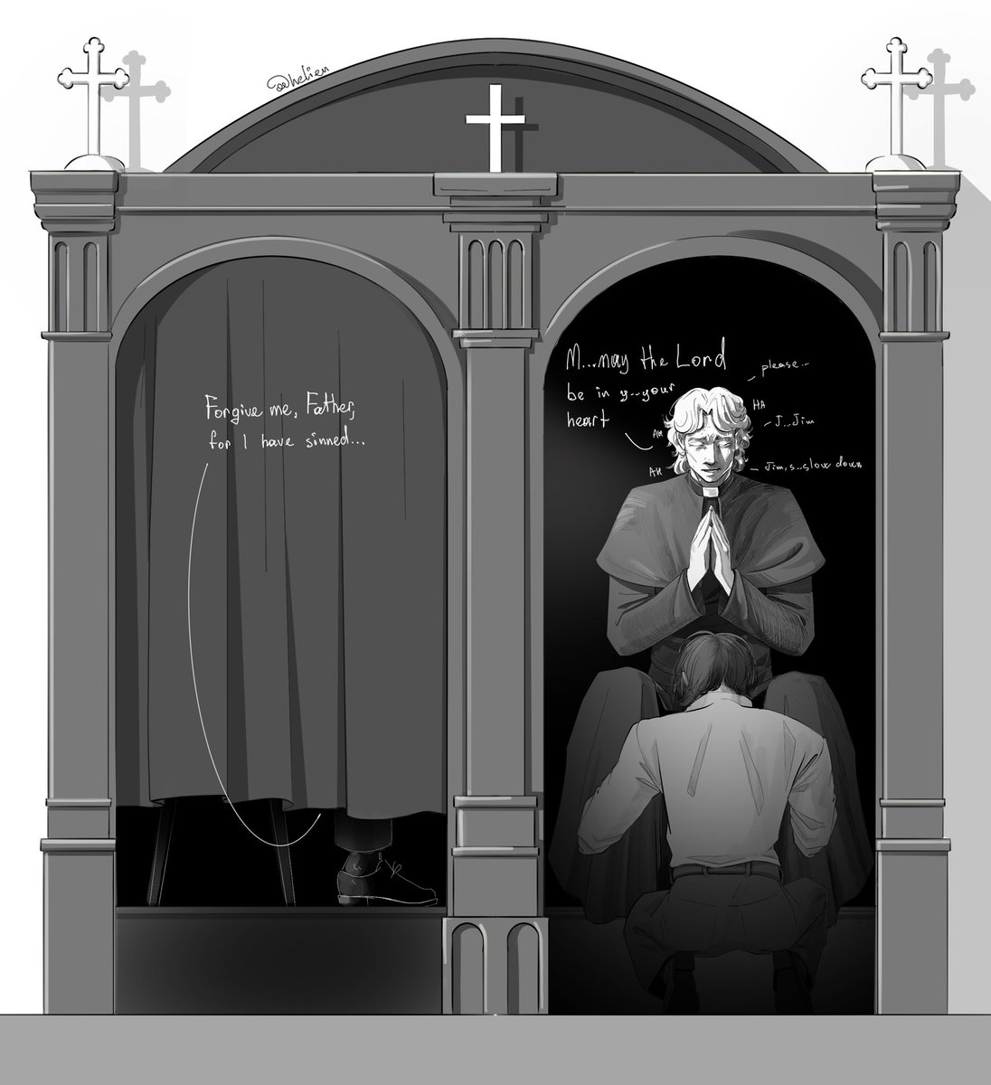 SecondHorn31331's tweet photo. I’m going to hell for this

#JimCurly #Mouthwashing_Jimmy #Mouthwashing_Curly https://t.co/Wn5tbjjDjY