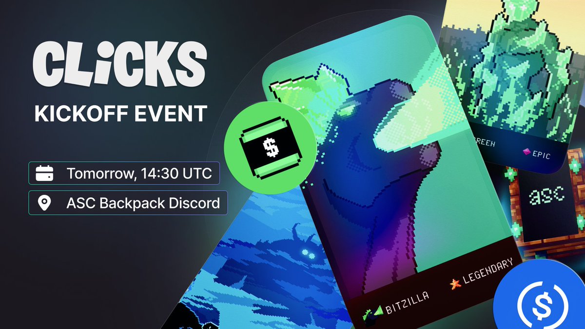 Win prizes for discovering <a href="/EclipseFND/">Eclipse (🐮,🌑)</a>
Every. Damn. Day.

<a href="/clicks_xyz/">Clicks</a>  goes live tomorrow!

Join the Kickoff Event at 14:30 UTC, with a few surprises for those who show up

Be there! 🎒🖱️