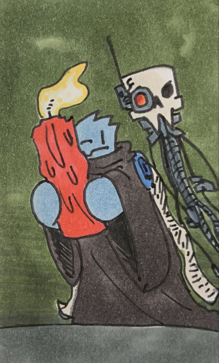 Lambdafallout12's tweet image. [Sanctioned Space Ferret]
A lil doodle of a Helpful lil space ferret in the Warhammer 40000 Setting, as a fully sanctioned Xeno by imperial Authorities.