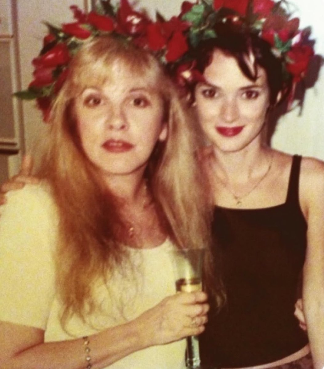 BESTOFWlNONA's tweet image. Winona Ryder and Stevie Nicks in the 1990s.